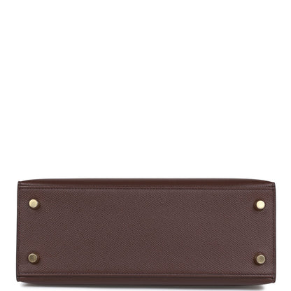 Hermes Kelly 25 Sellier Rouge Sellier Epsom Gold Hardware