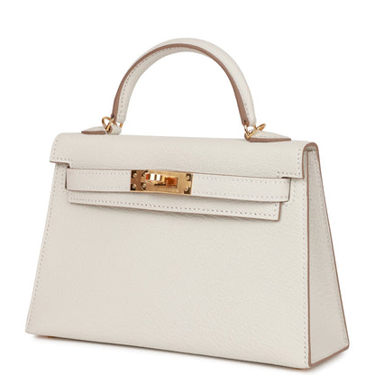 Hermes Kelly 20 Sellier Mushroom Chèvre Gold Hardware