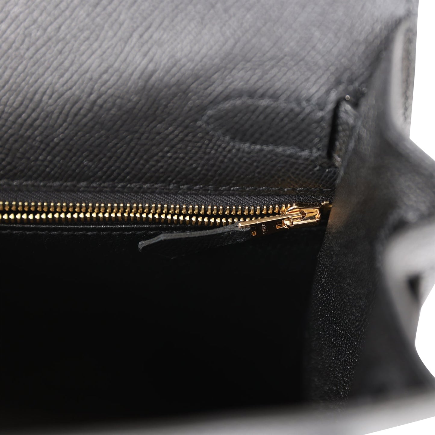Hermes Kelly 28 Sellier Black Epsom Gold Hardware