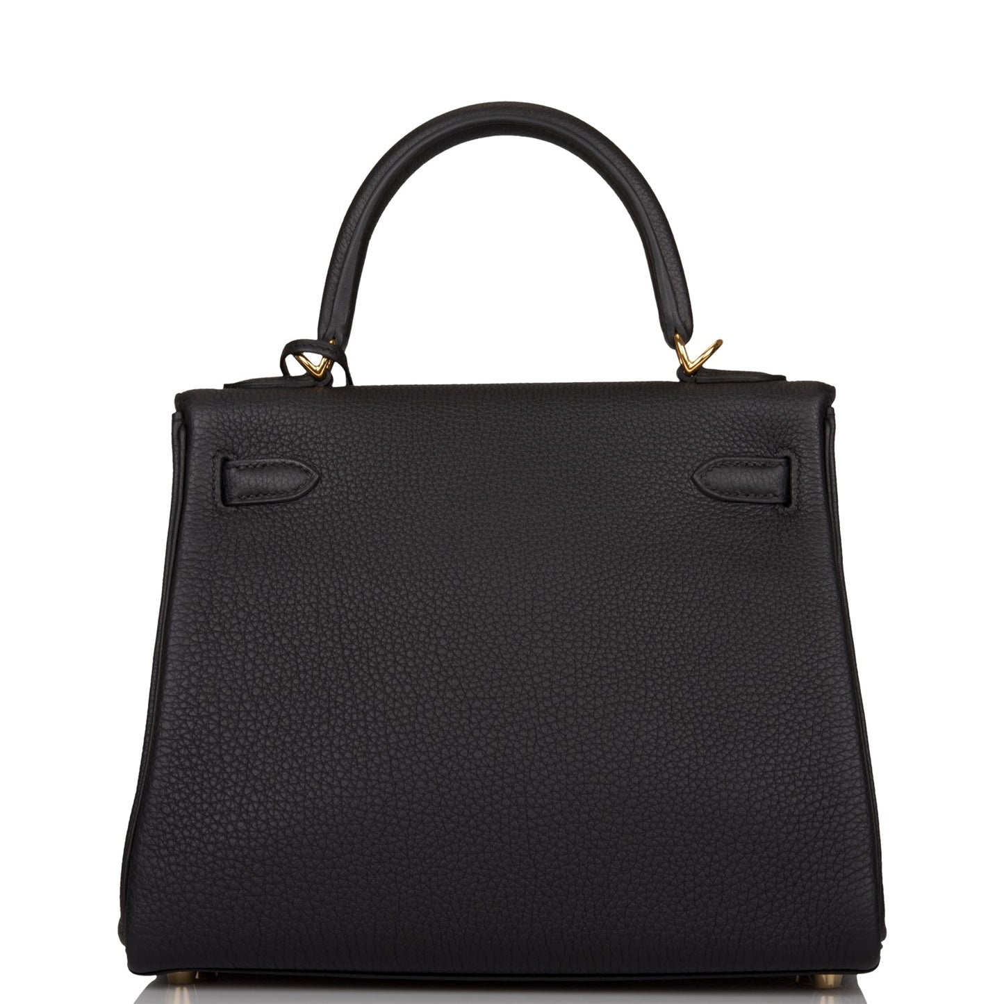 Hermes Kelly 25 Retourne Black Togo Gold Hardware