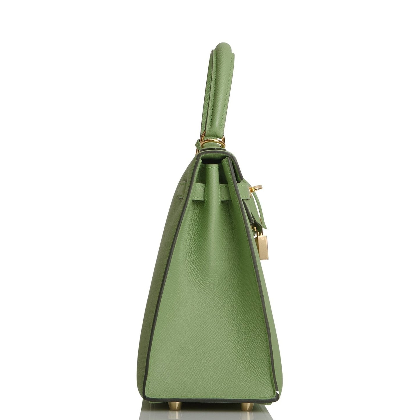 Hermes Kelly 25 Sellier Vert Criquet Epsom Gold Hardware