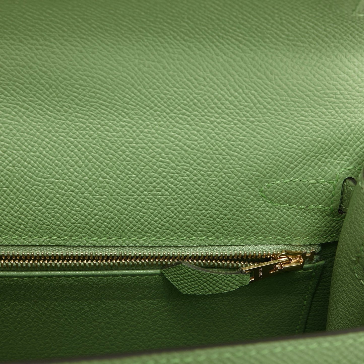 Hermes Kelly 25 Sellier Vert Criquet Epsom Gold Hardware