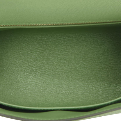 Hermes Kelly 25 Sellier Vert Criquet Epsom Gold Hardware