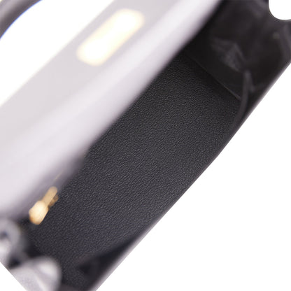 Hermes Kelly 25 Retourne Black Togo Gold Hardware