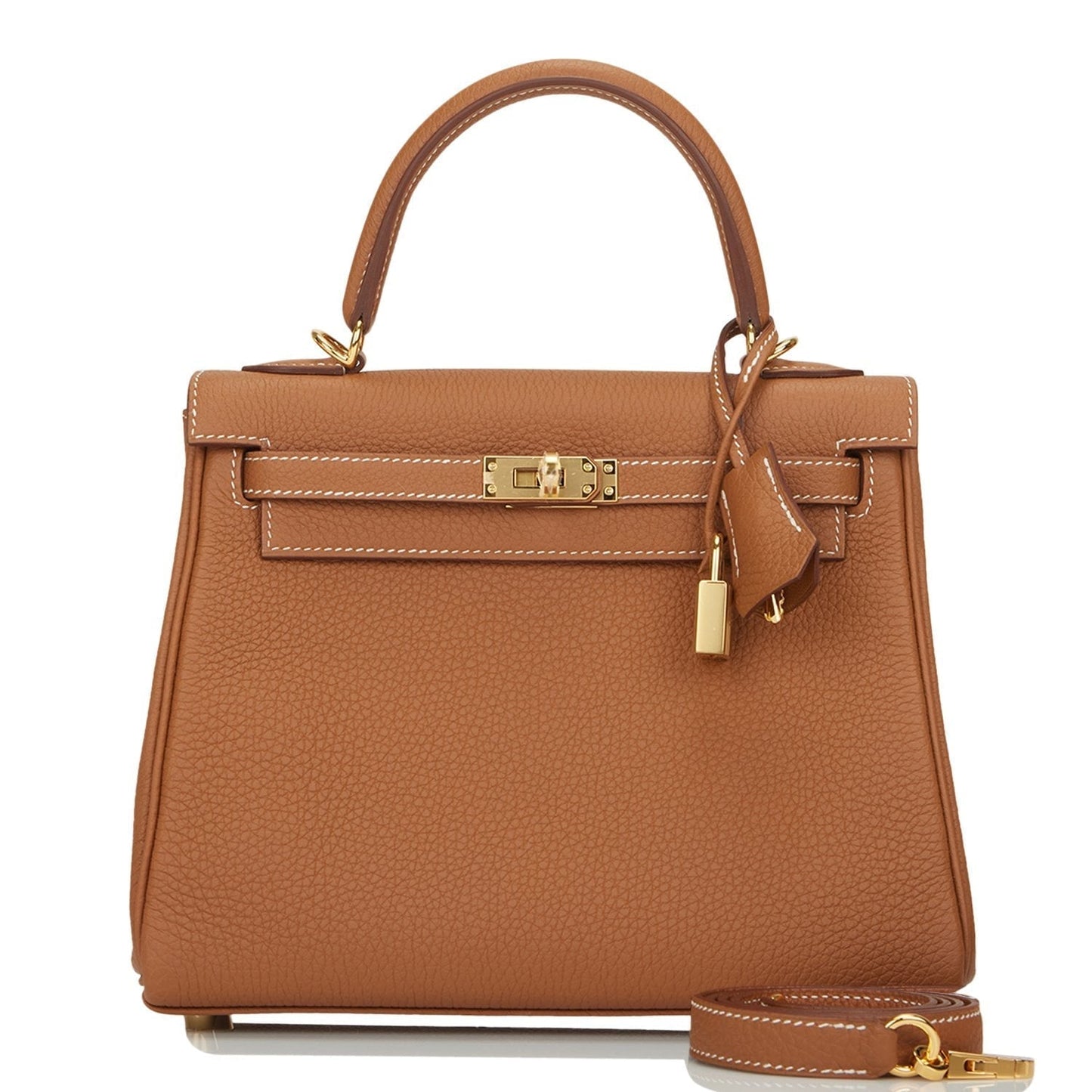 Hermes Kelly 25 Retourne Gold Togo Gold Hardware