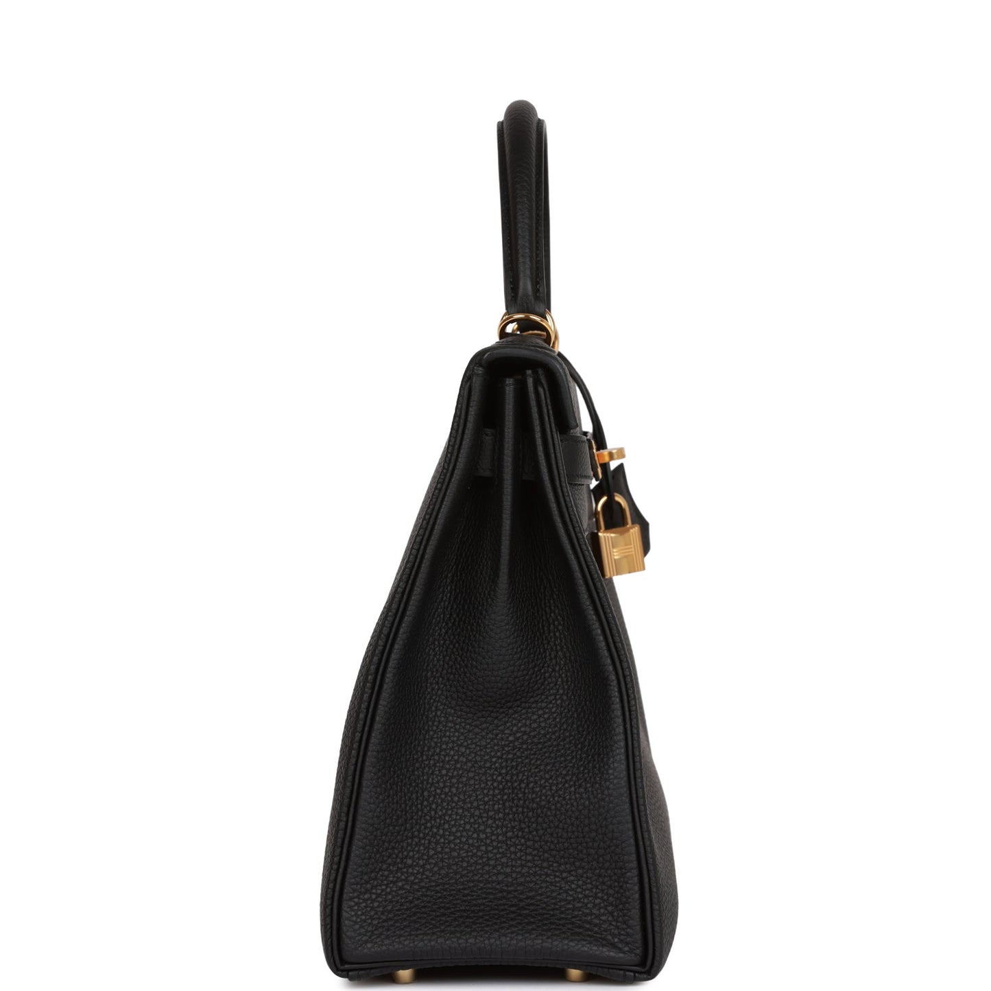 Hermes Kelly 32 Retourne Black Togo Gold Hardware