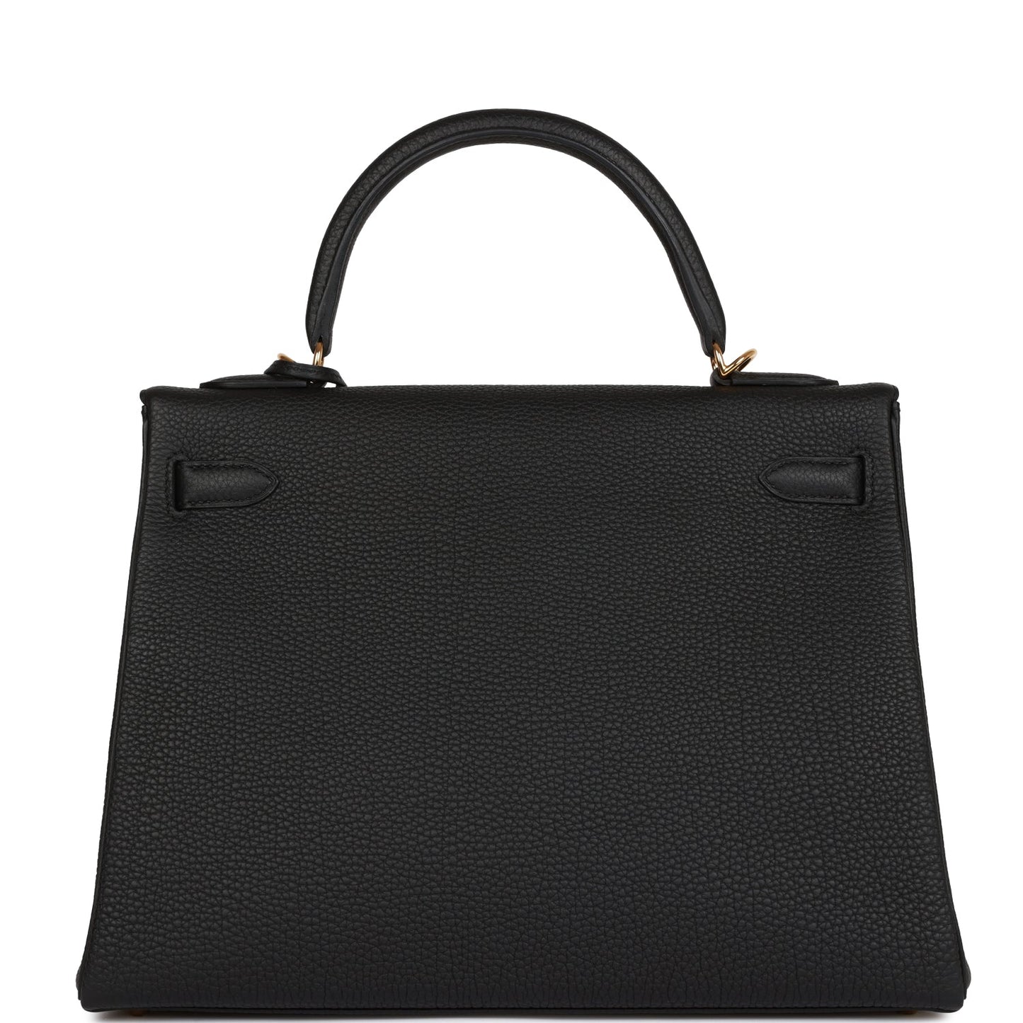 Hermes Kelly 32 Retourne Black Togo Gold Hardware