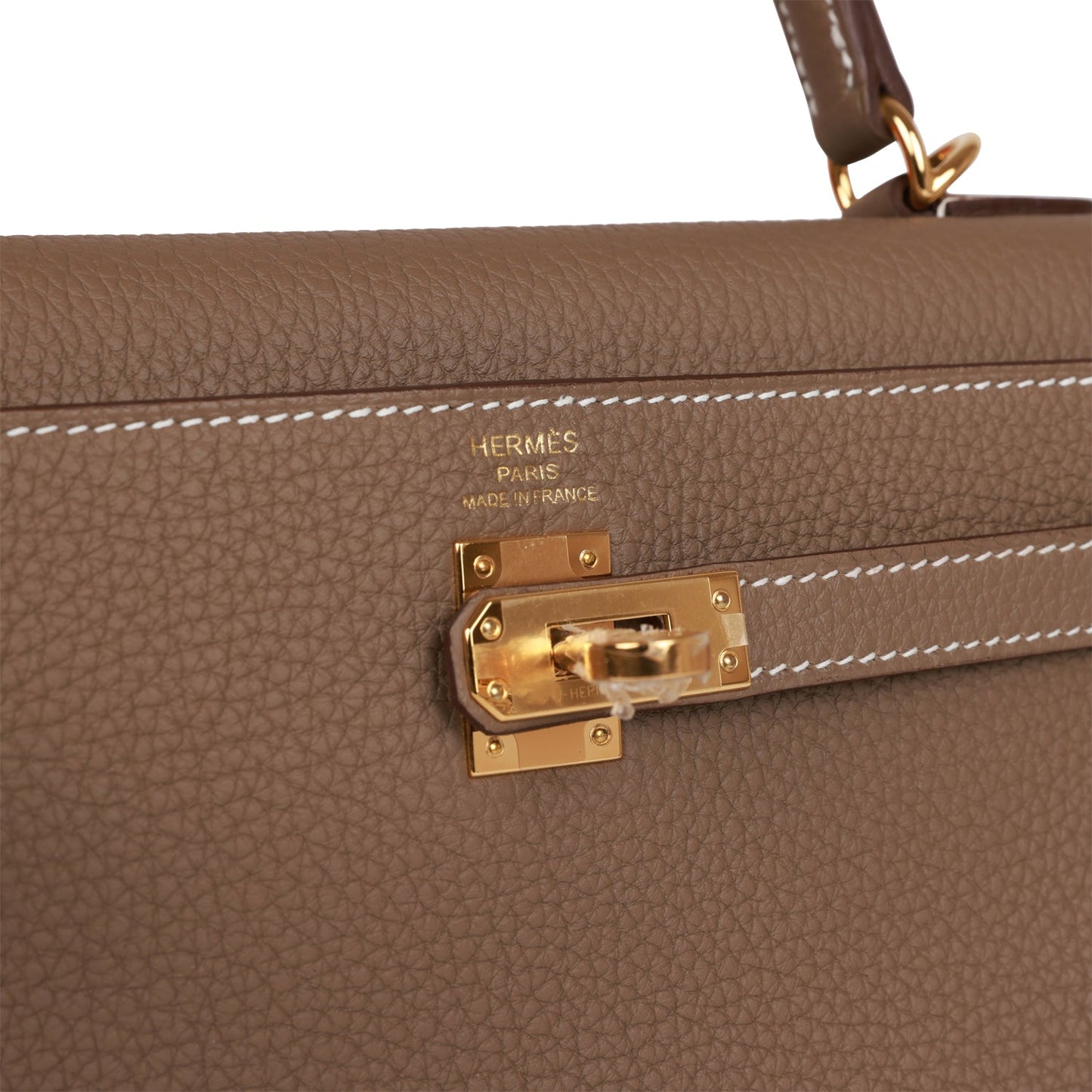 Hermes Kelly 25 Retourne Etoupe Togo Gold Hardware
