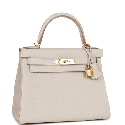 Hermes Kelly 28 Retourne Beton Togo Gold Hardware