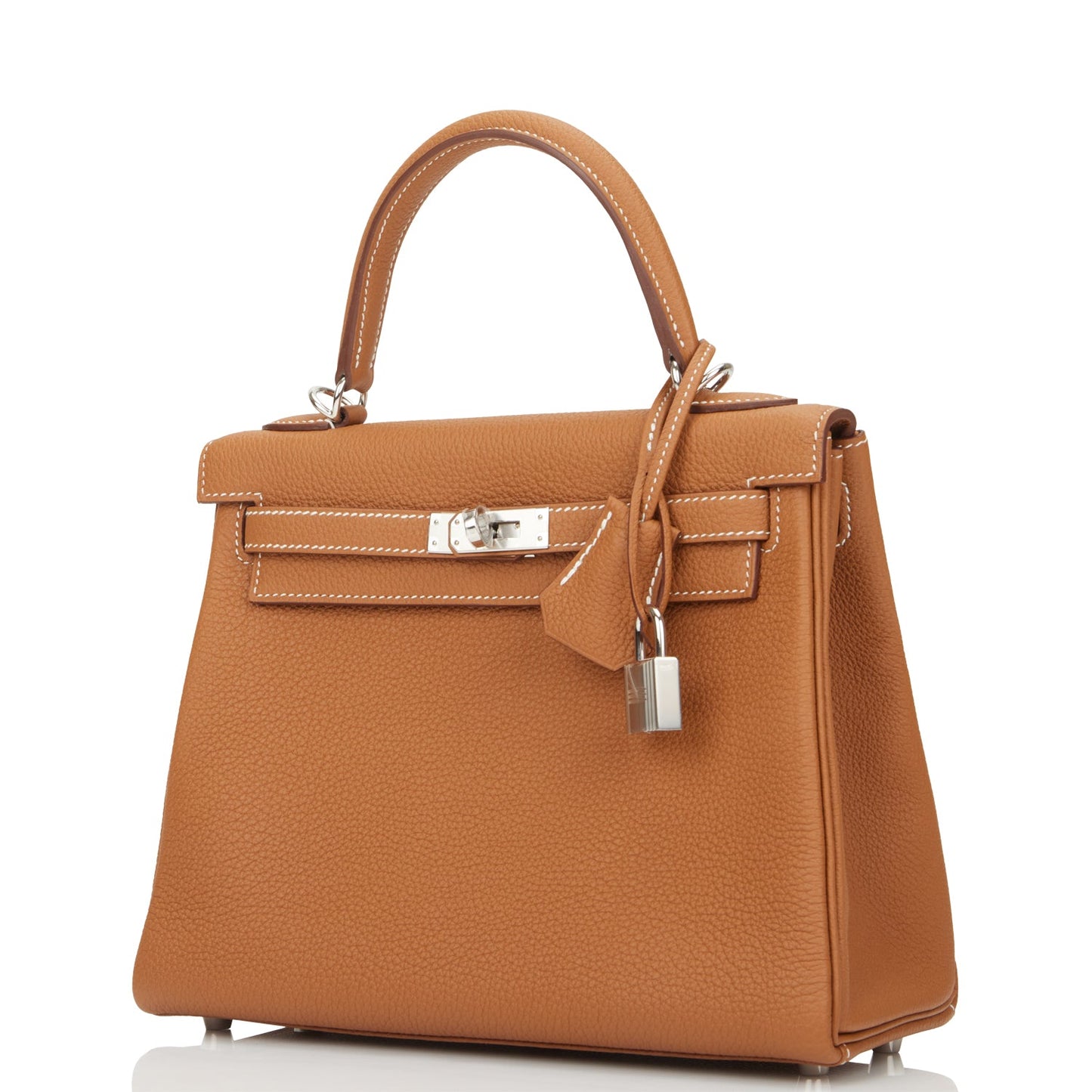 Hermes Kelly 25 Retourne Gold Togo Palladium Hardware