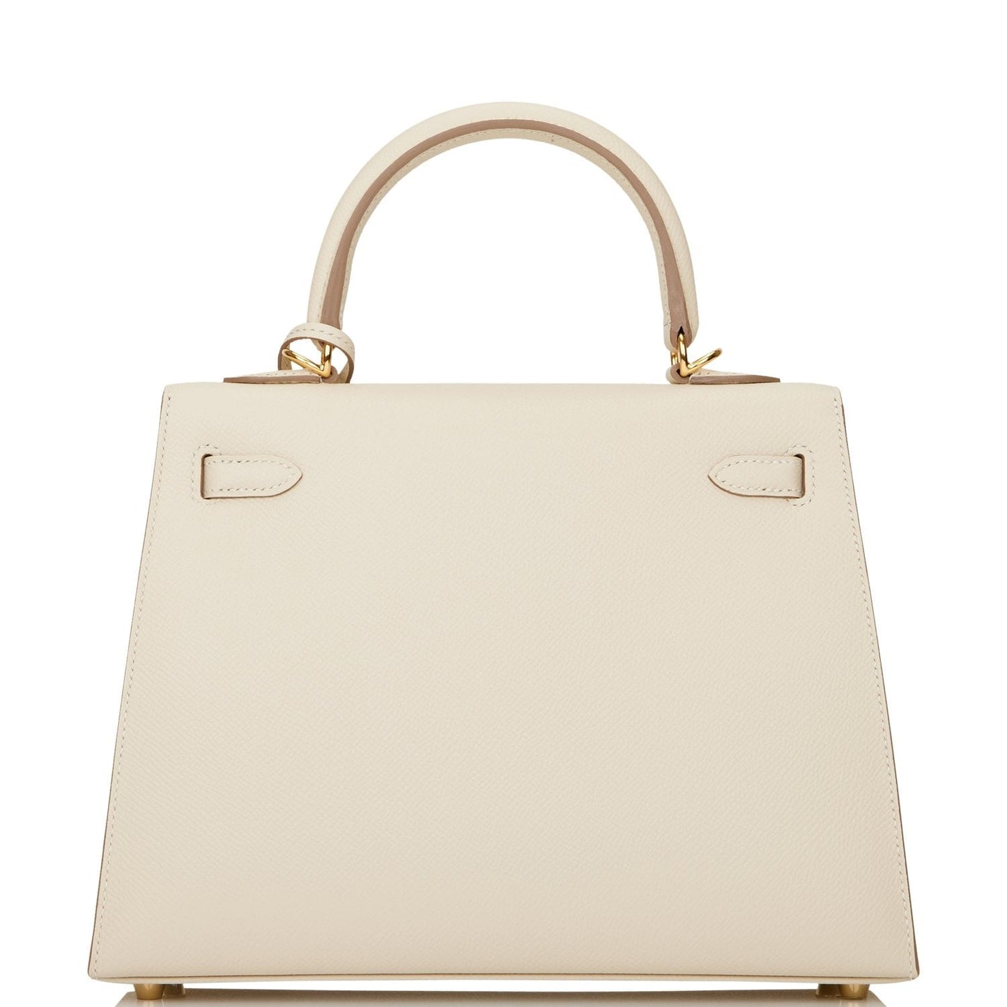 Hermes Kelly 25 Sellier Craie Epsom Gold Hardware