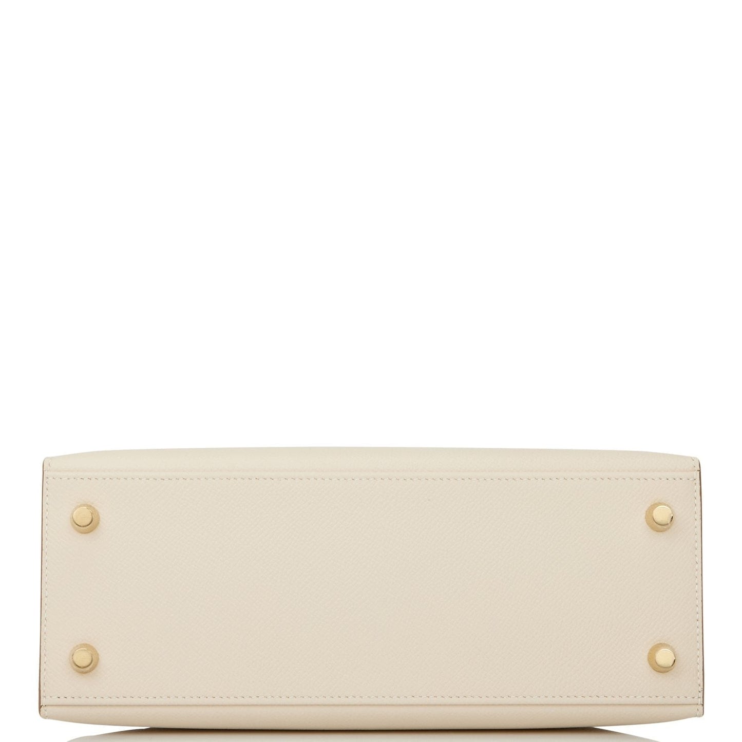 Hermes Kelly 25 Sellier Craie Epsom Gold Hardware