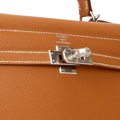 Hermes Kelly 25 Sellier Gold Epsom Palladium Hardware
