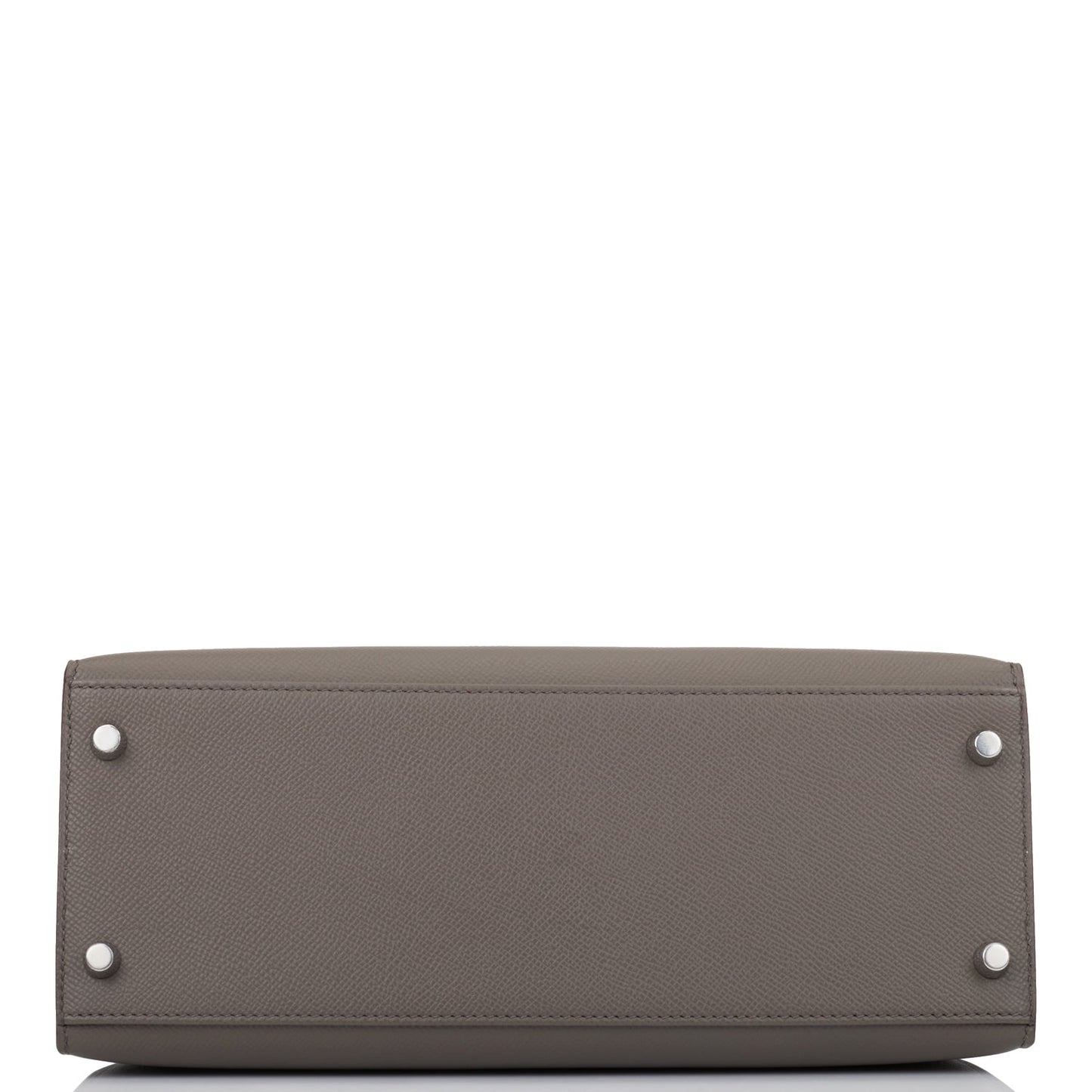 Hermes Kelly 28 Sellier Etain Epsom Palladium Hardware