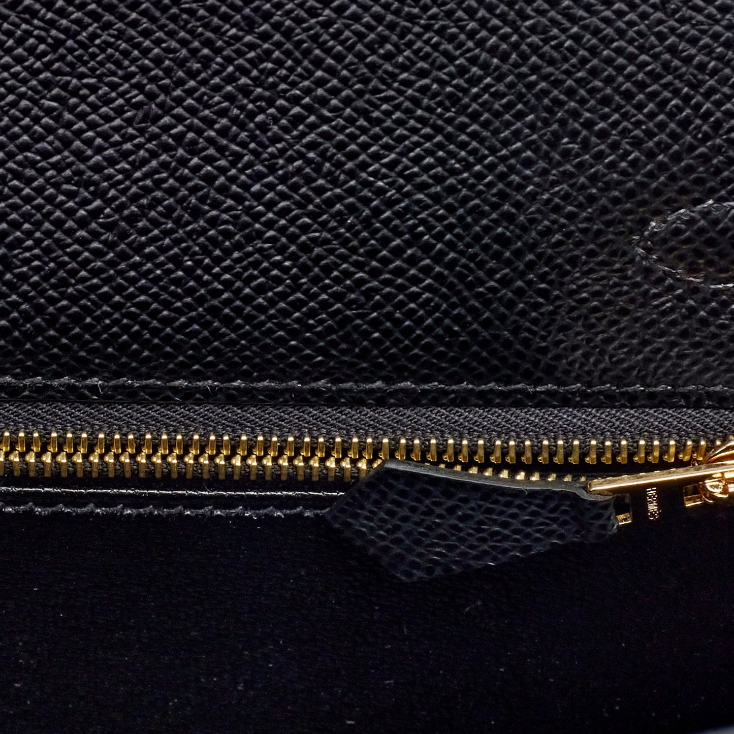Hermes Kelly 25 Sellier Black Epsom Gold Hardware