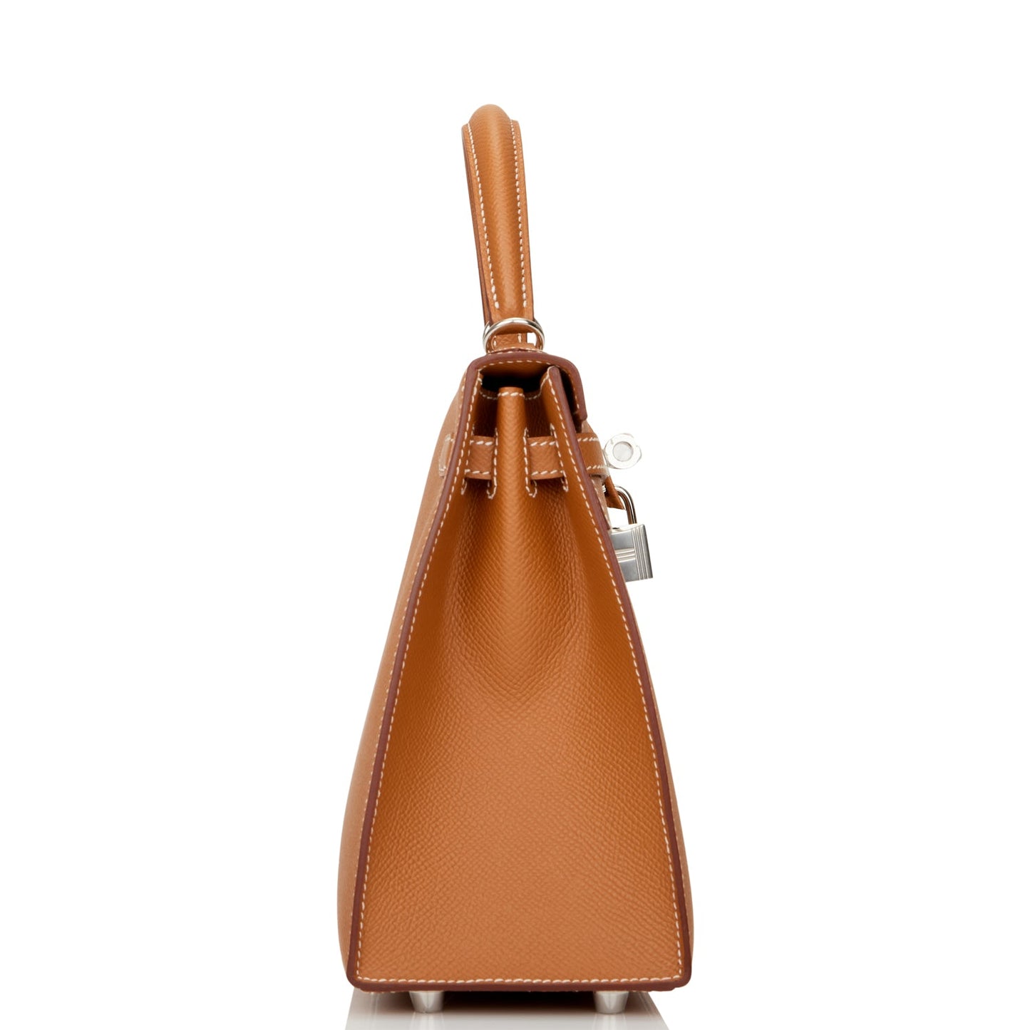 Hermes Kelly 25 Sellier Gold Epsom Palladium Hardware