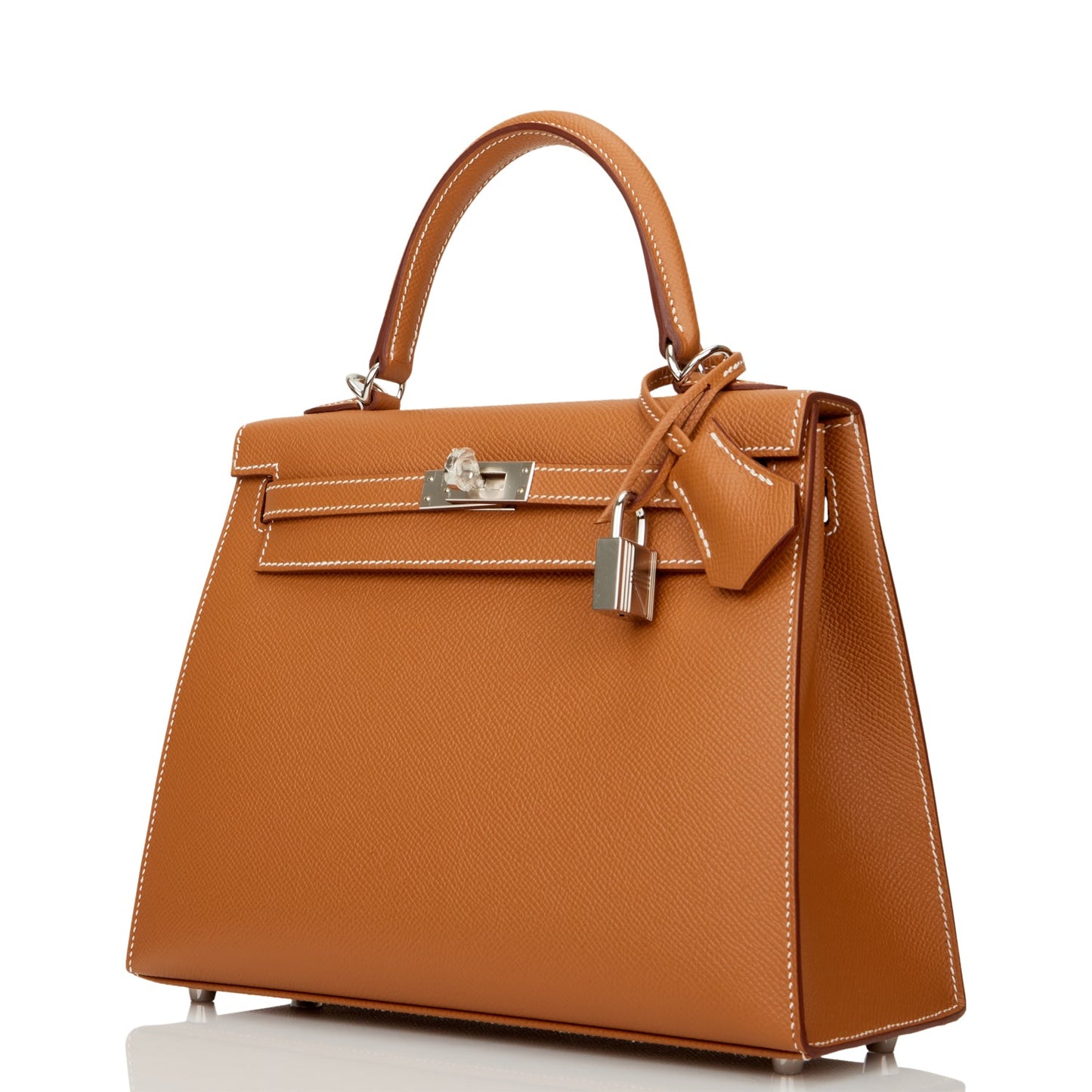 Hermes Kelly 25 Sellier Gold Epsom Palladium Hardware