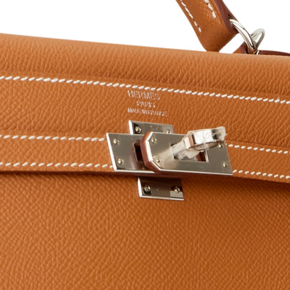 Hermes Kelly 25 Sellier Gold Epsom Palladium Hardware