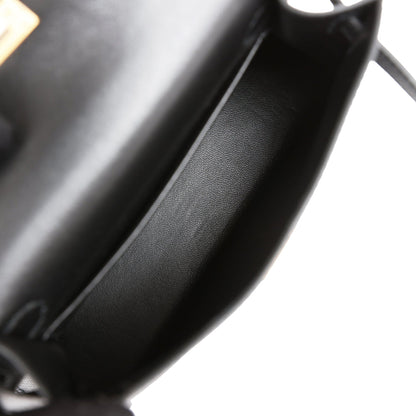 Hermes Kelly 20 Sellier Black Epsom Gold Hardware