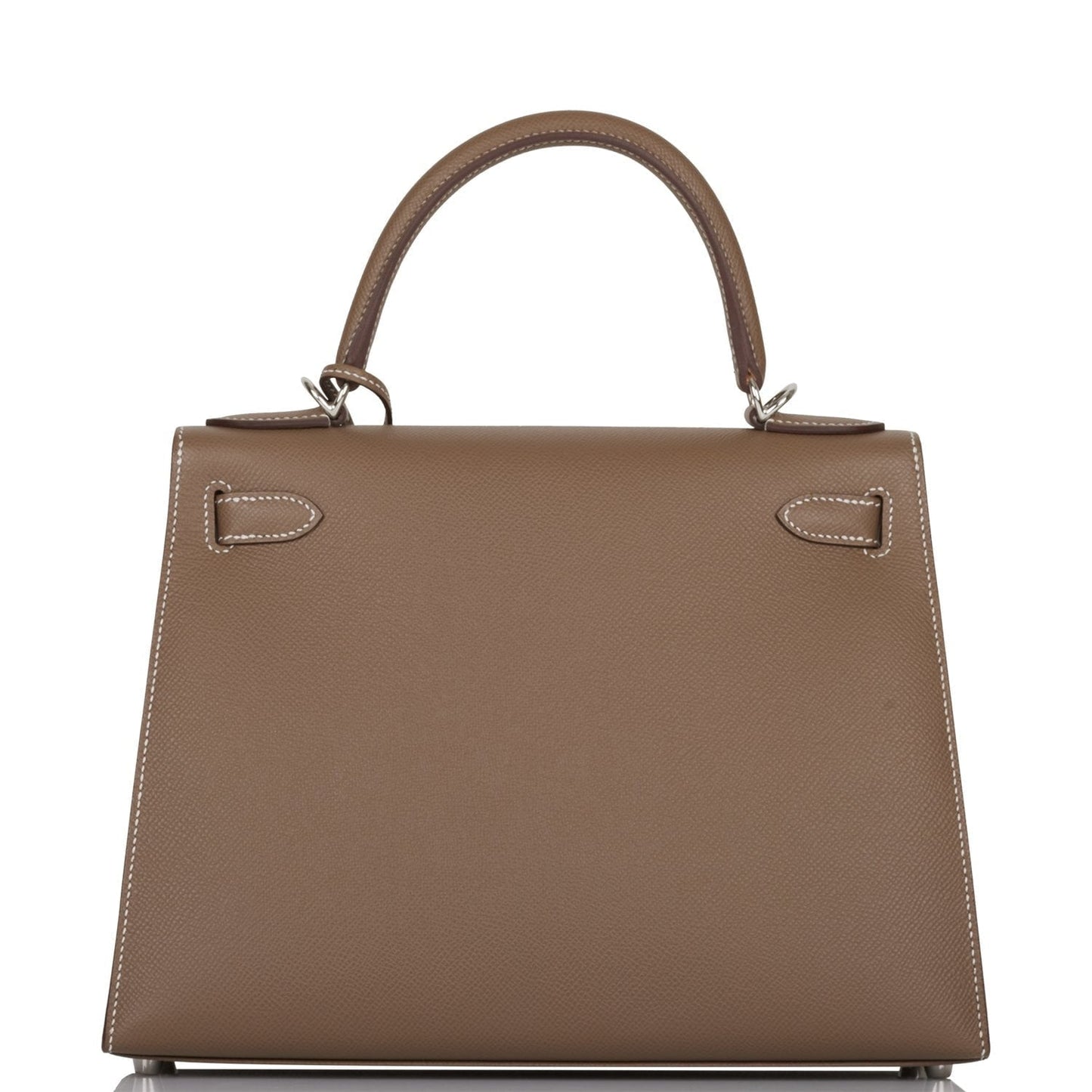 Hermes Kelly 28 Sellier Etoupe Epsom Palladium Hardware