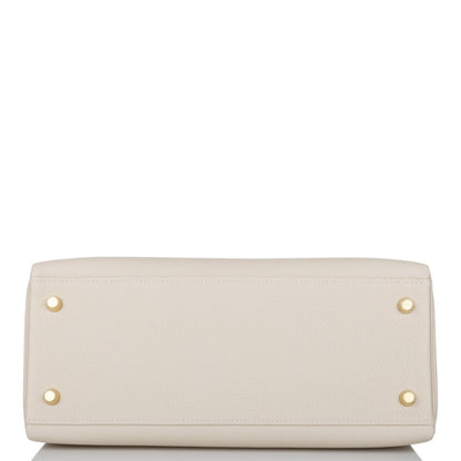 Hermes Kelly 28 Retourne Craie Togo Gold Hardware