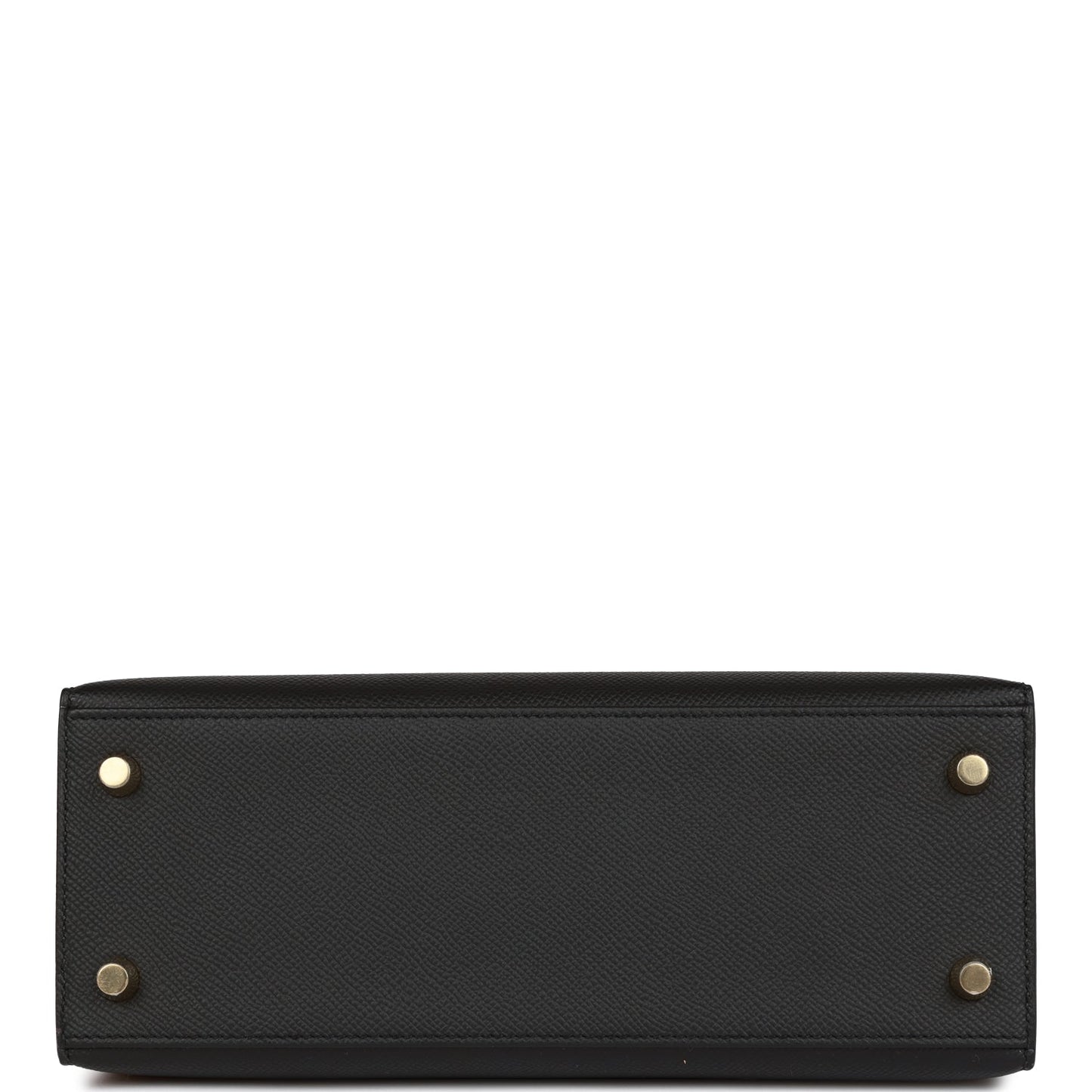 Hermes Kelly 25 Sellier Black Epsom Gold Hardware