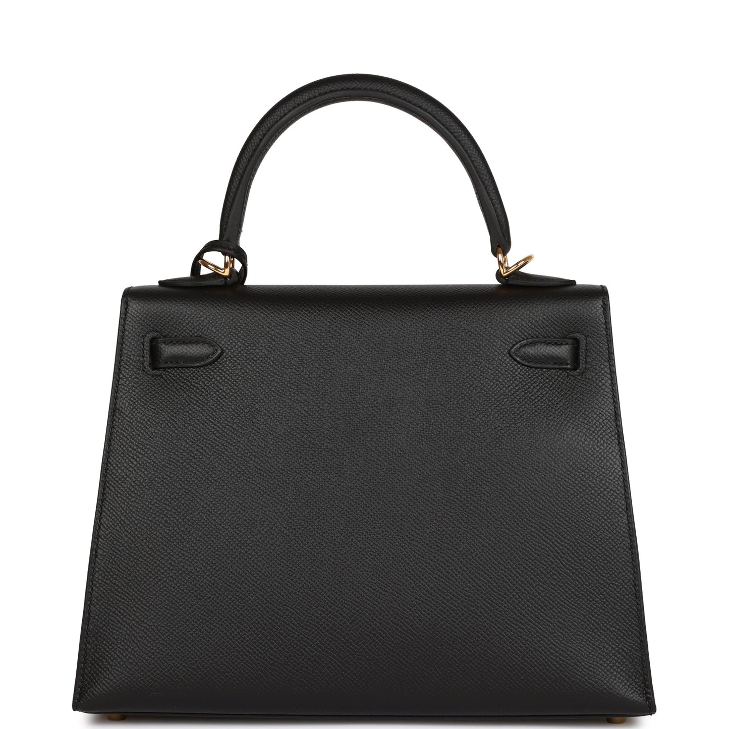 Hermes Kelly 25 Sellier Black Epsom Gold Hardware
