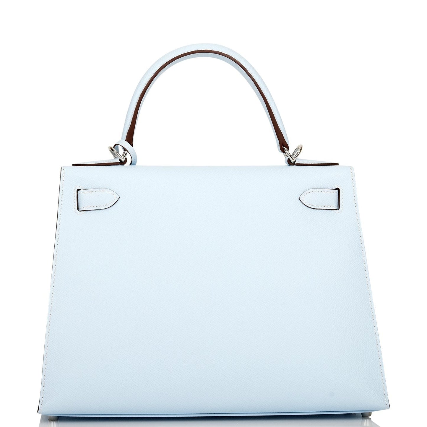 Hermes Kelly 28 Sellier Bleu Brume Epsom Palladium Hardware