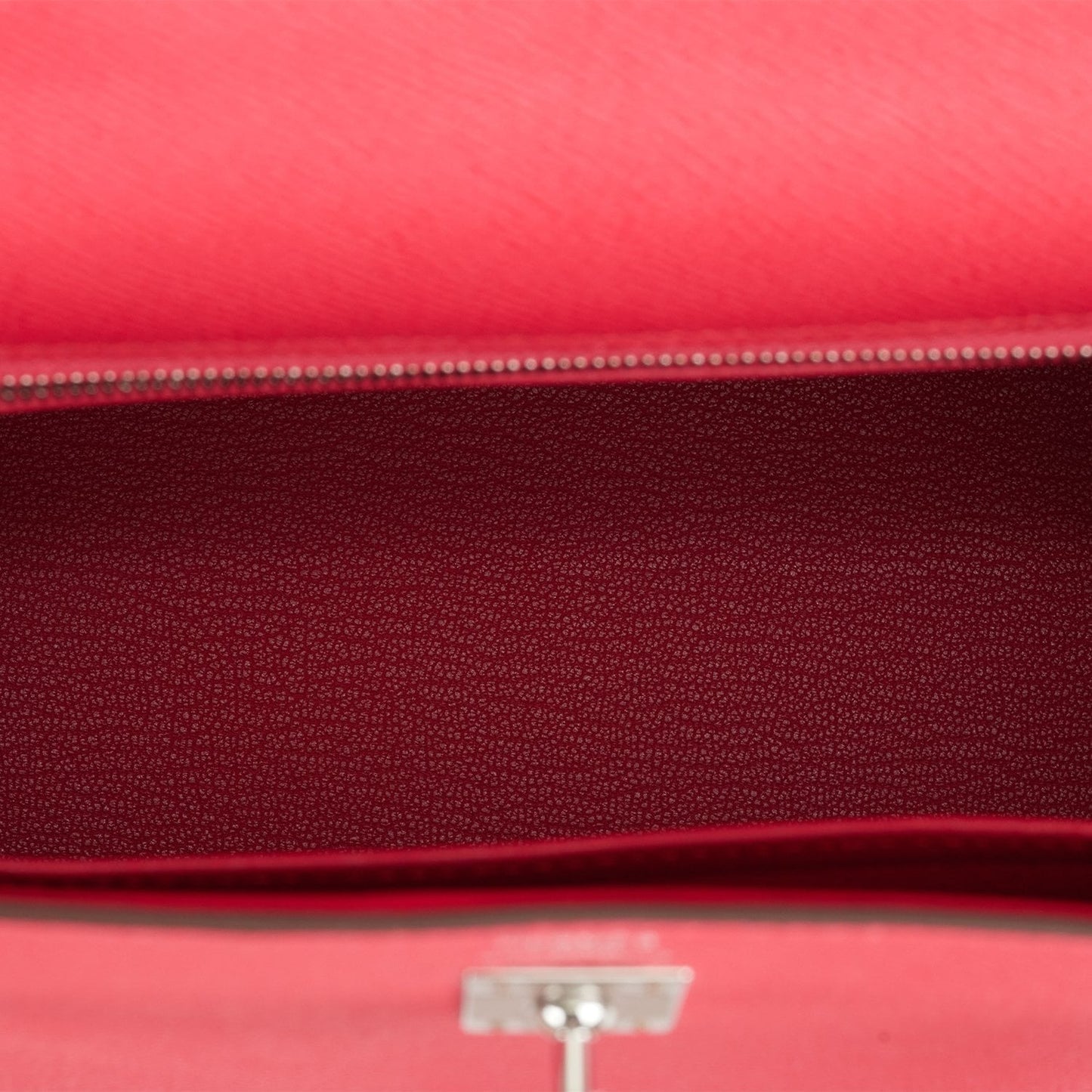 Hermes Kelly 25 Sellier Rose Extreme Epsom Palladium Hardware