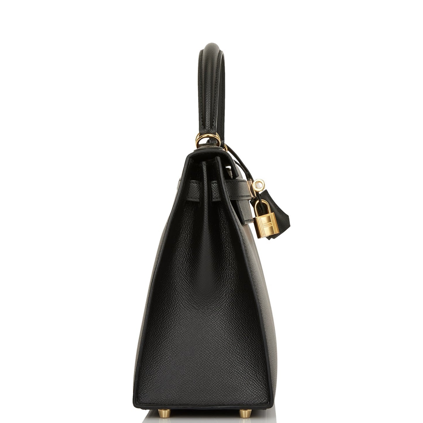 Hermes Kelly 28 Sellier Black Epsom Gold Hardware