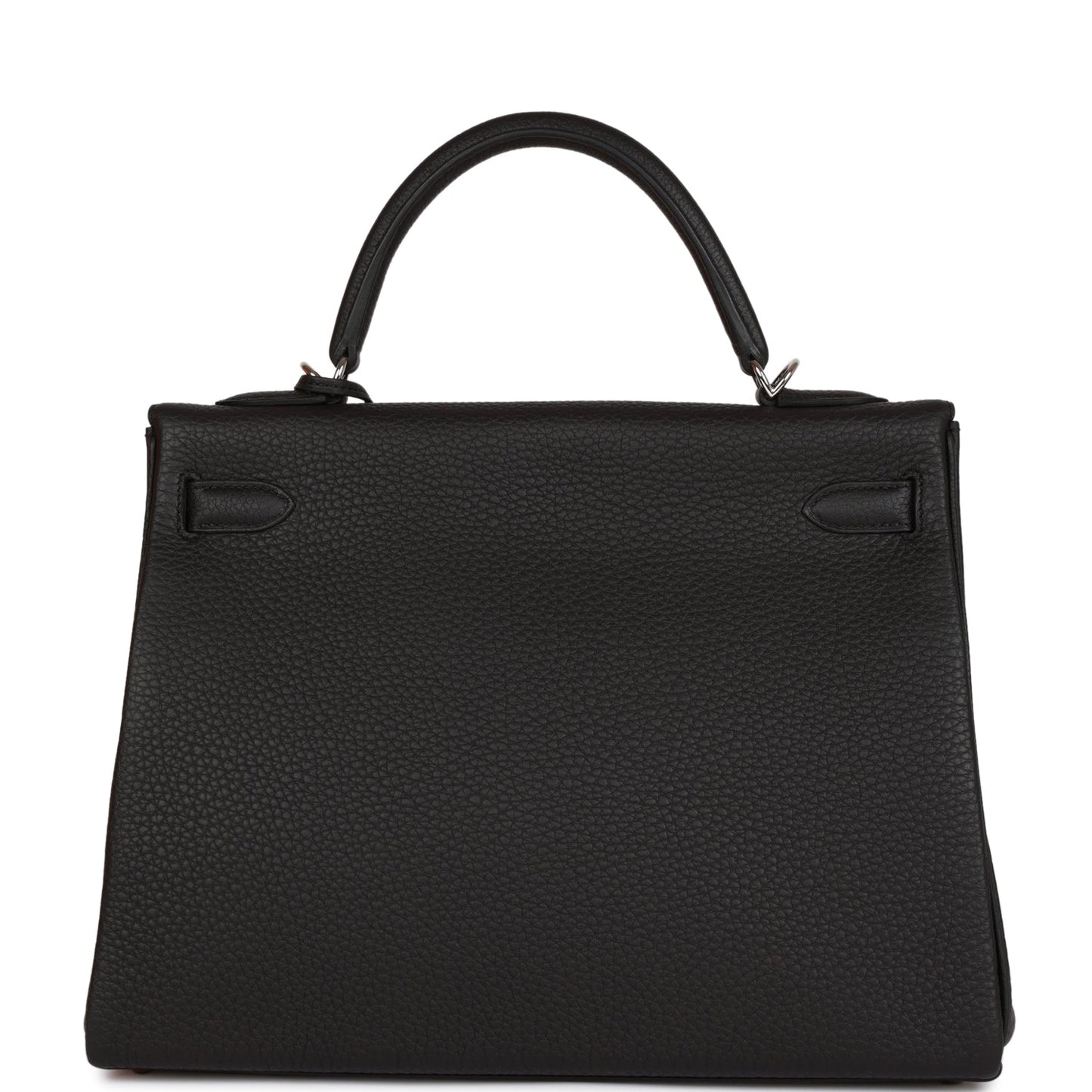 Hermes Kelly 32cm Retourne Black Togo Palladium Hardware