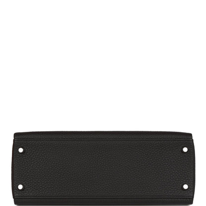 Hermes Kelly 32cm Retourne Black Togo Palladium Hardware