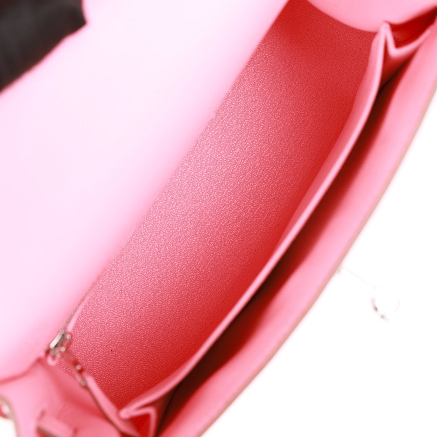 Hermes Kelly 25 Sellier Rose Confetti Epsom Palladium Hardware