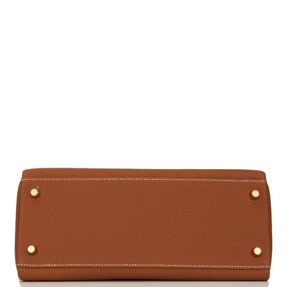 Hermes Kelly 28 Retourne Gold Togo Gold Hardware