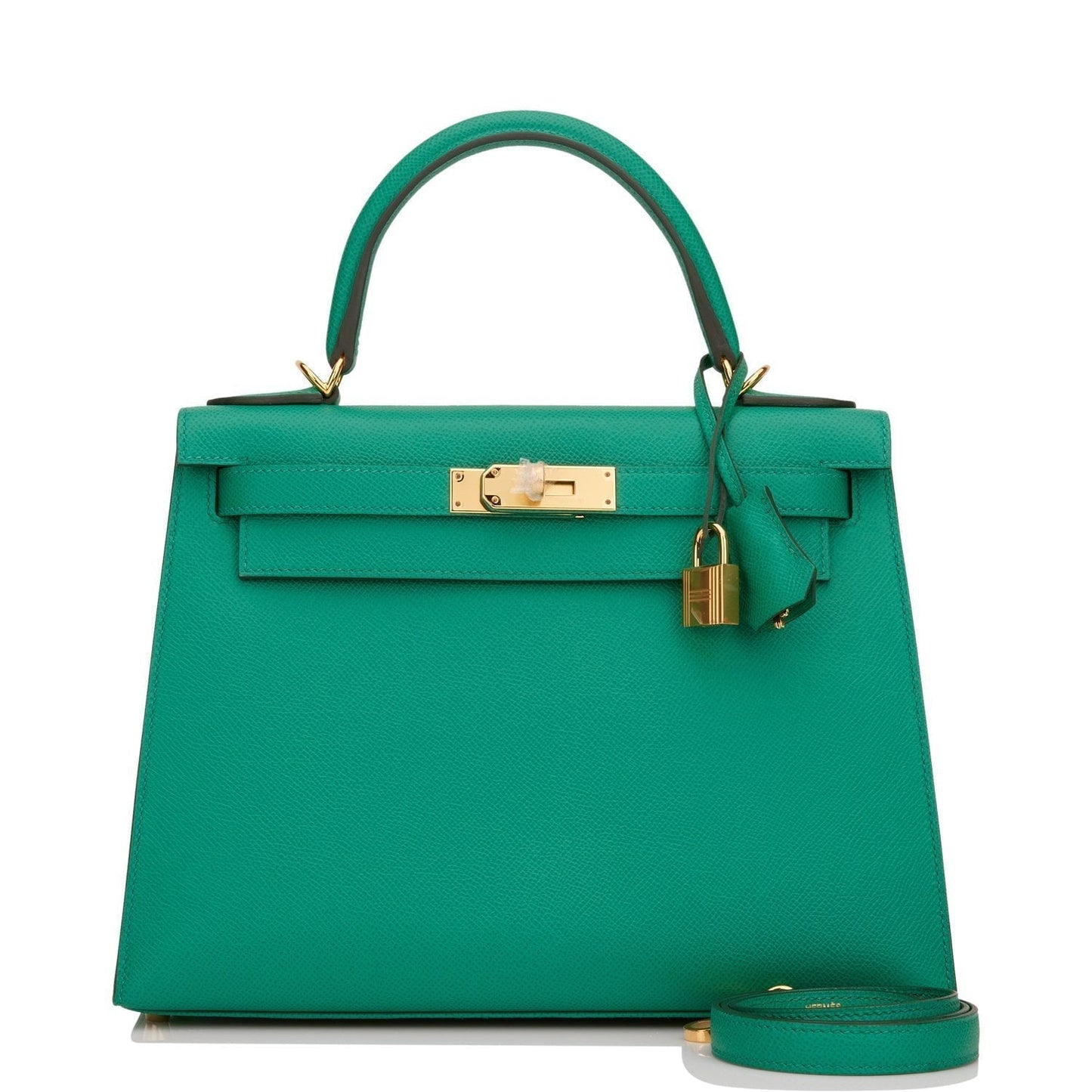 Hermes Kelly 28 Sellier Vert Jade Epsom Gold Hardware