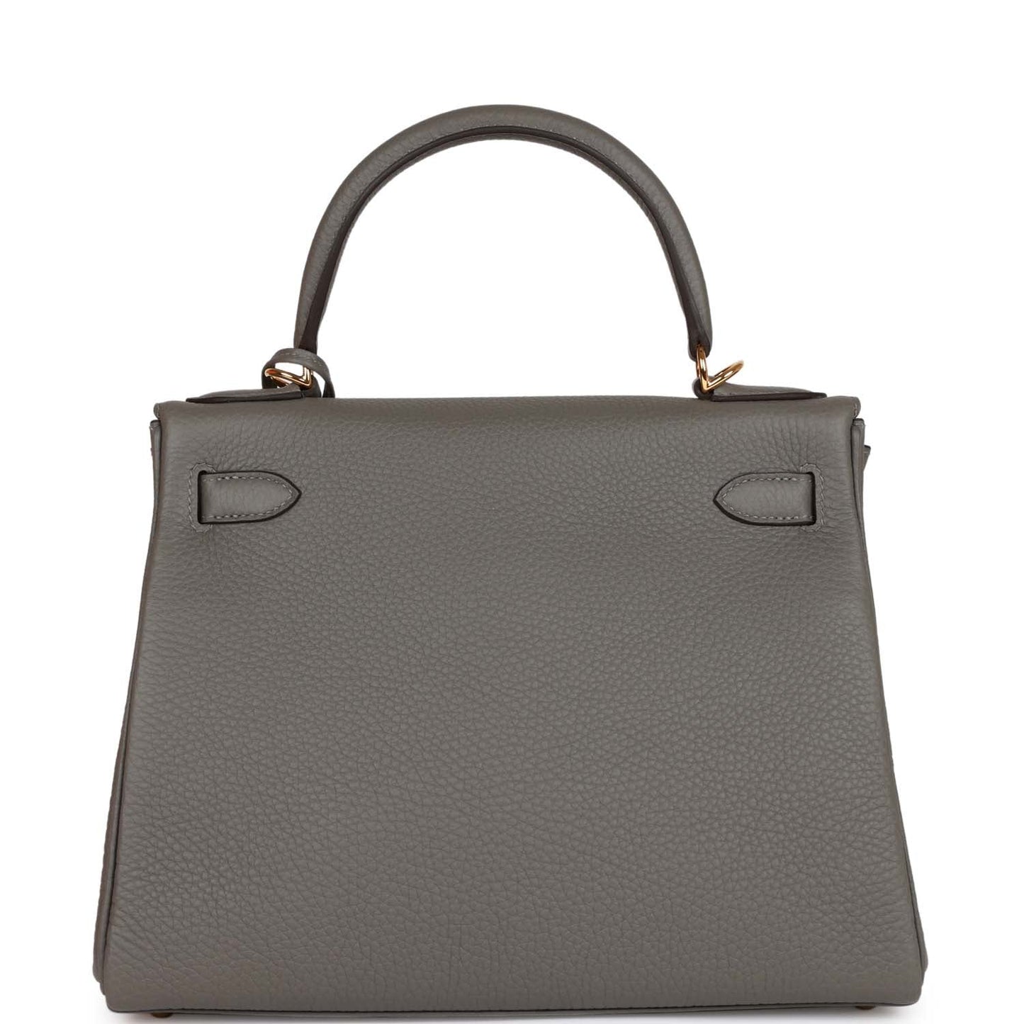 Hermes Kelly 28 Retourne Gris Meyer Clemence Gold Hardware