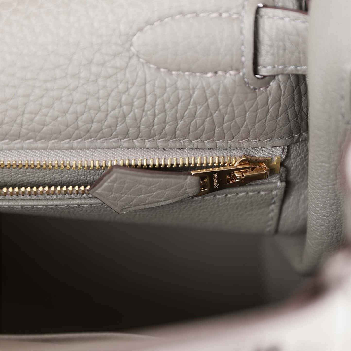 Hermes Kelly 28 Retourne Gris Meyer Clemence Gold Hardware