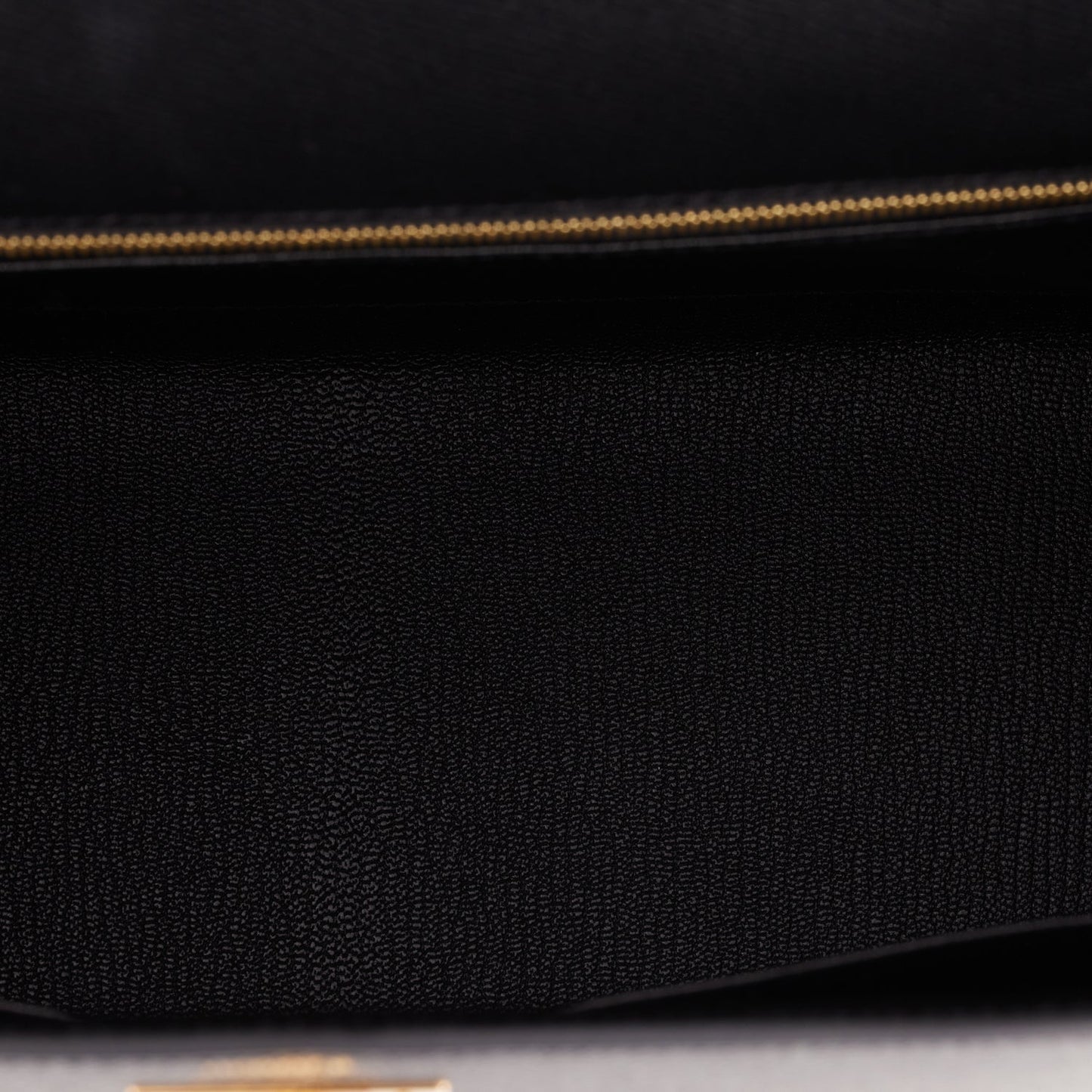 Hermes Kelly 28 Sellier Black Epsom Gold Hardware