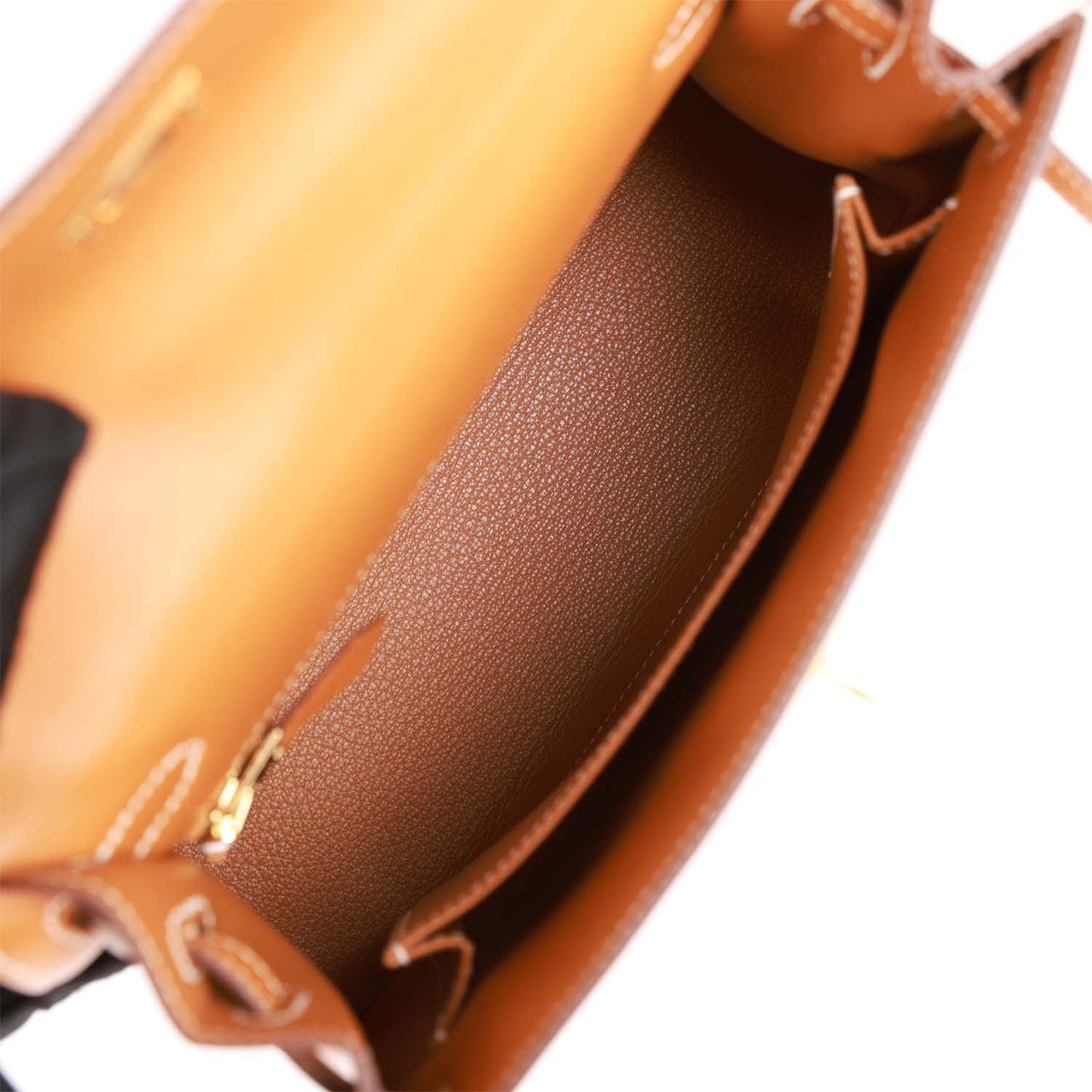 Hermes Kelly 25 Sellier Natural Sable Butler Gold Hardware