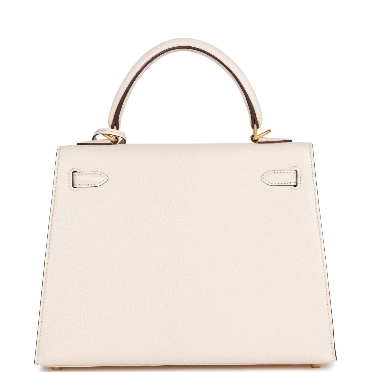 Hermes Kelly 25 Sellier Nata Verso Chevre Brushed Gold Hardware