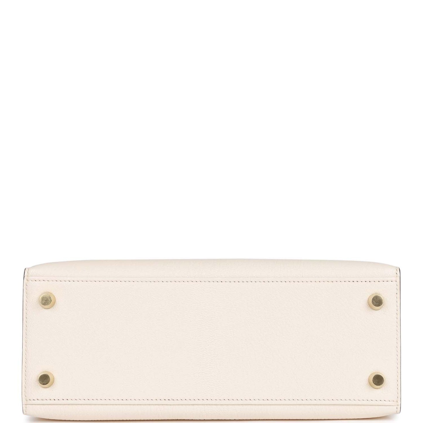 Hermes Kelly 25 Sellier Nata Verso Chevre Brushed Gold Hardware