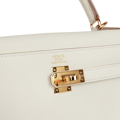 Hermes Kelly 25 Retourne Mushroom Swift Gold Hardware