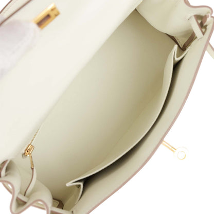 Hermes Kelly 25 Retourne Mushroom Swift Gold Hardware