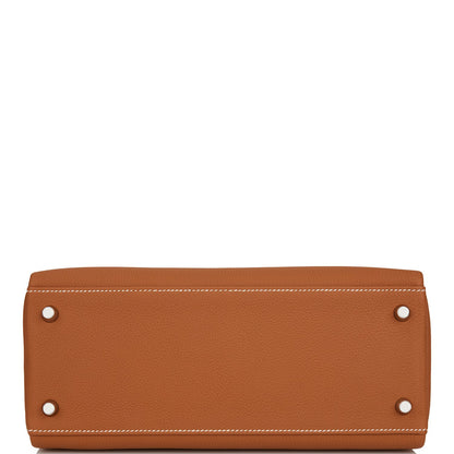 Hermes Kelly 28 Retourne Gold Togo Palladium Hardware