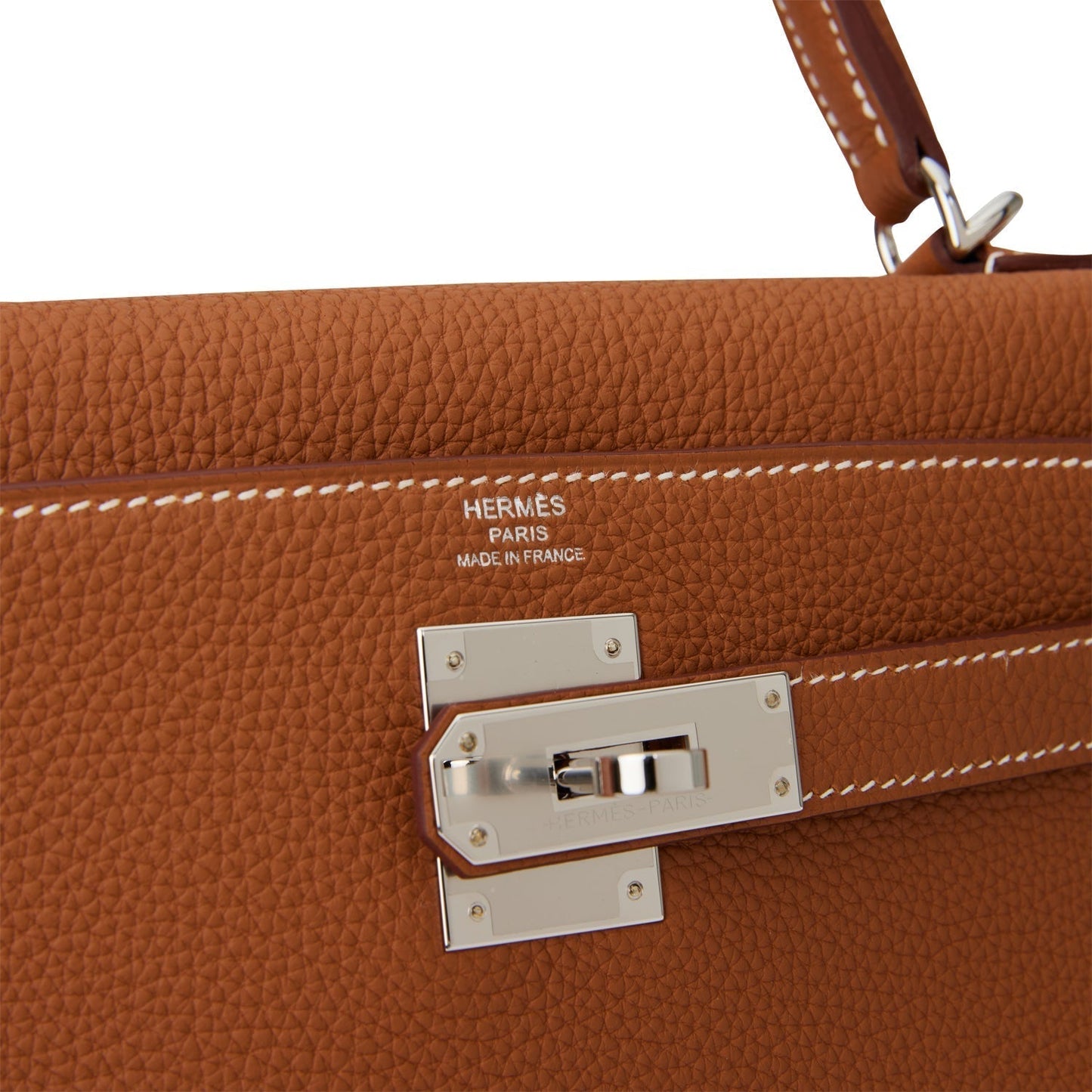 Hermes Kelly 28 Retourne Gold Togo Palladium Hardware