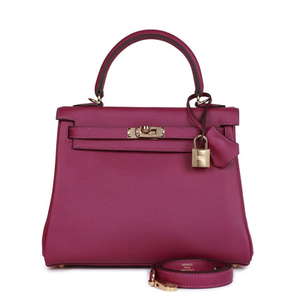 Hermes Kelly 25 Retourne Anemone Swift Permabrass Hardware