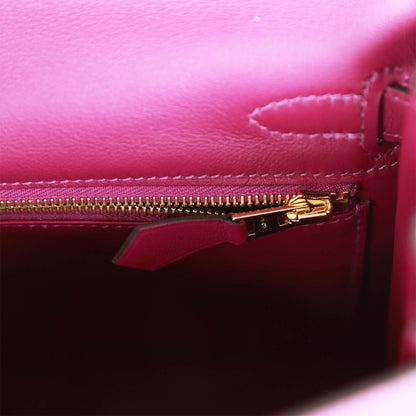 Hermes Kelly 25 Retourne Anemone Swift Permabrass Hardware