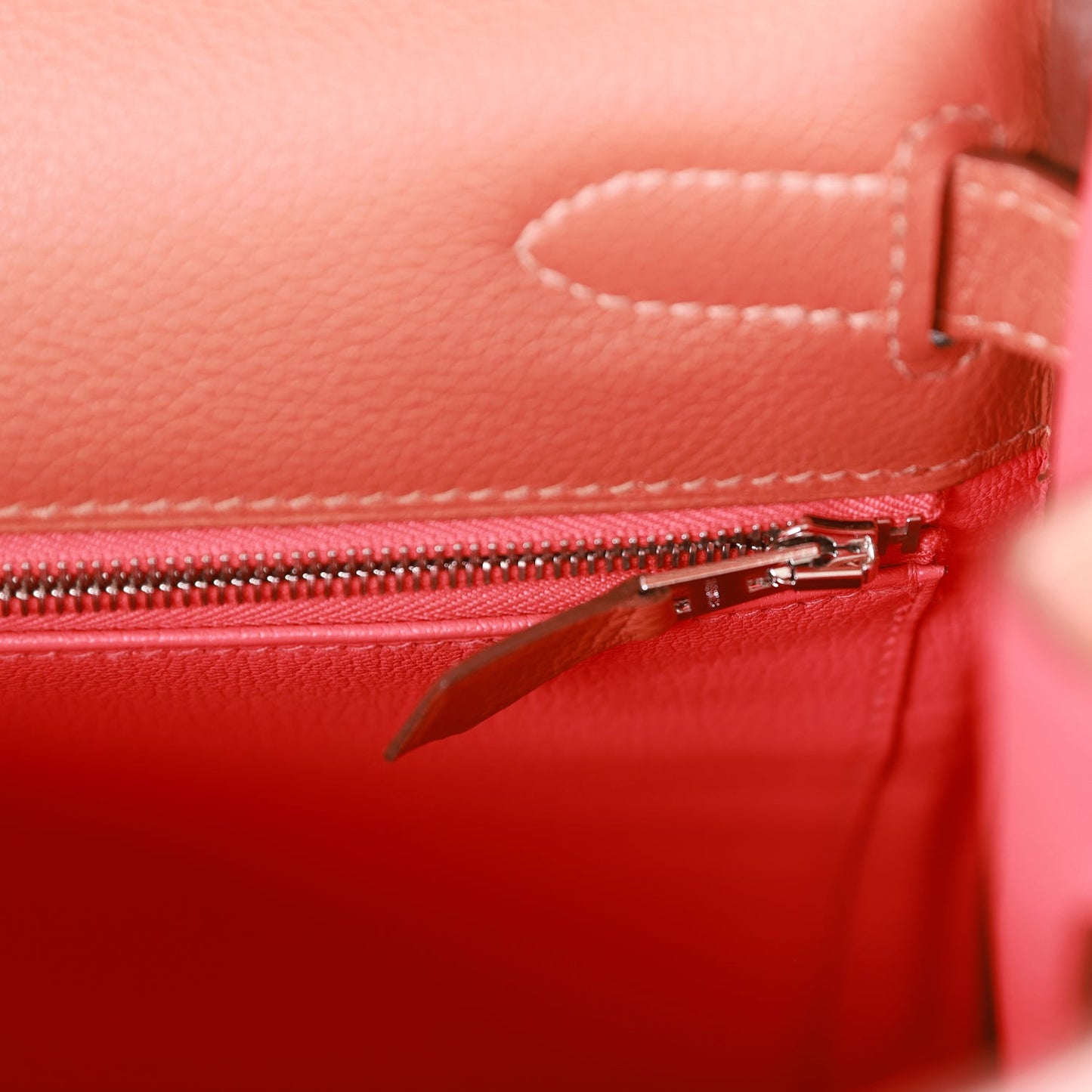 Hermes Kelly 32 Retourne Blush Verso Evercolor Palladium Hardware