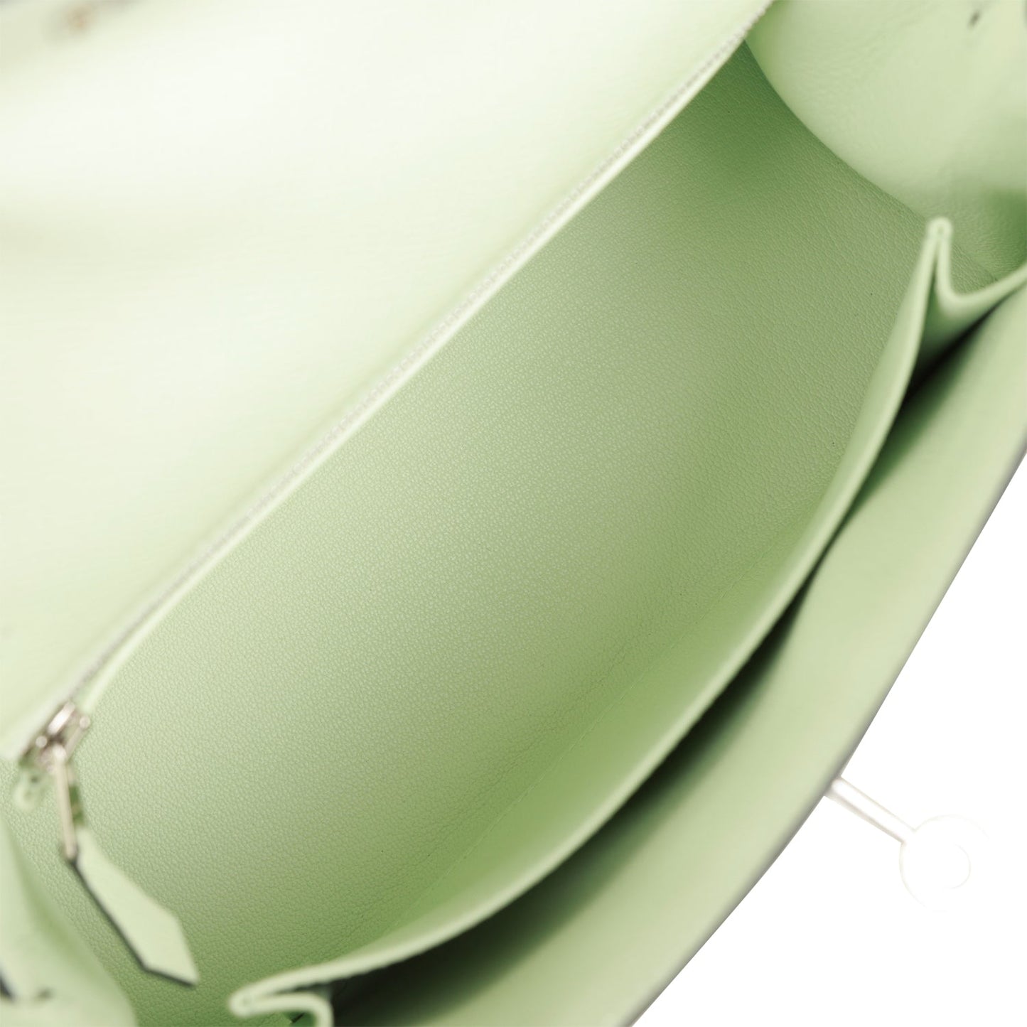 Hermes Kelly 25 Sellier Vert Fizz Epsom Palladium Hardware