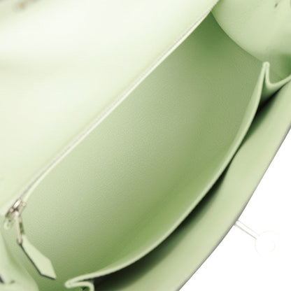 Hermes Kelly 25 Sellier Vert Fizz Epsom Palladium Hardware